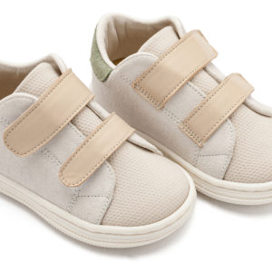 Σνίκερ με Διπλή Μπαρέτα Χρατς BS3085 Λευκό Μπεζ