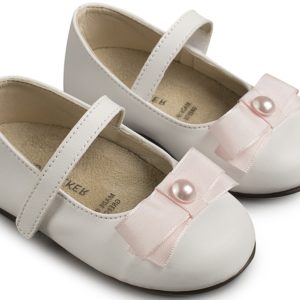 Γοβάκι Μονή Μπαρέτα με Φιόγκο BS3500 Λευκό Ροζ