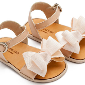 Πέδιλο με Υφασμάτινο Φιόγκο BS3592 Nude