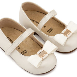 Γοβάκι Μονή Μπαρέτα με Φιόγκο και Αγκράφα BS3600 Εκρού