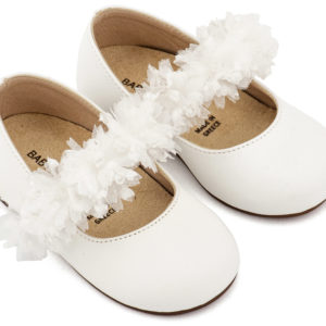 Γοβάκι Μονή Μπαρέτα Διακοσμημένη BS3602 Λευκό