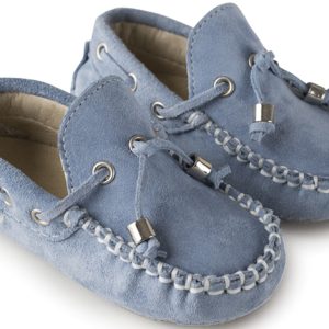 Καστόρινο Δετό Μοκασίνι BW4139 Σιέλ