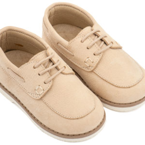 Δετό Δερμάτινο Μοκασίνι BW4308 Μπεζ