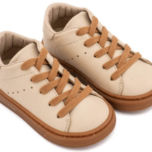 Δετό Δερμάτινο Sneaker BW4312 Μπεζ