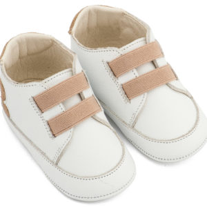 Παντοφλέ Σνικερ με Λάστιχάκια MI1137 Λευκό Μπεζ