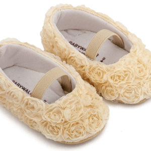 Μπαλαρίνα Διακοσμημένη με Chiffon Λουλούδια MI1660 Εκρού