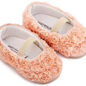 Μπαλαρίνα Διακοσμημένη με Chiffon Λουλούδια MI1660 Ροζ