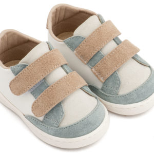 Τρίχρωμο Sneakers Διπλή Μπαρέτα Χρατς PRI2125 Λευκό Μίνεραλ Μπεζ